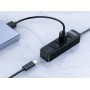 ORICO USB hub TWU32-4A, 4x θυρών, USB 3.0, 5Gbps, USB σύνδεση, έξτρα τροφοδοσία, μαύρο