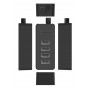 ORICO USB hub W5P-U2, 4x θυρών, USB 2.0, 480Mbps, USB σύνδεση, 1m καλώδιο, μαύρο