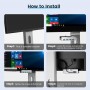 ORICO USB hub MH4PU-P με σφιγκτήρα, 4x θυρών, 5Gbps, USB σύνδεση, μαύρο