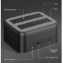 ORICO docking station για 2.5" ή 3.5" SATA HDD/SSD 6829C3-V1, 2 θέσεων, 5Gbps, μαύρο