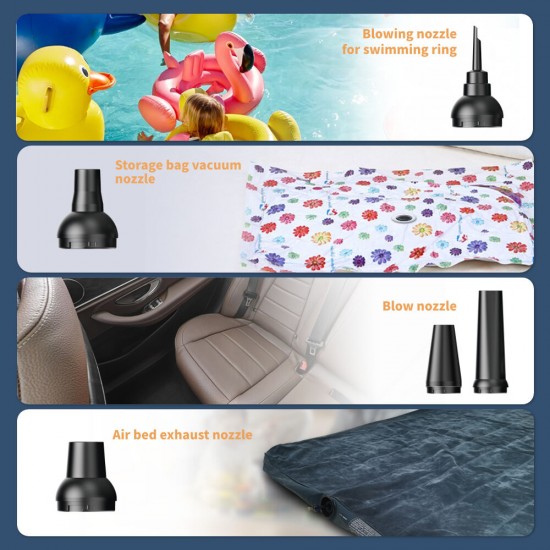 KINZIR 2 σε 1 σκουπάκι χειρός & air duster AD51, 180W, 4000mAh, μαύρο