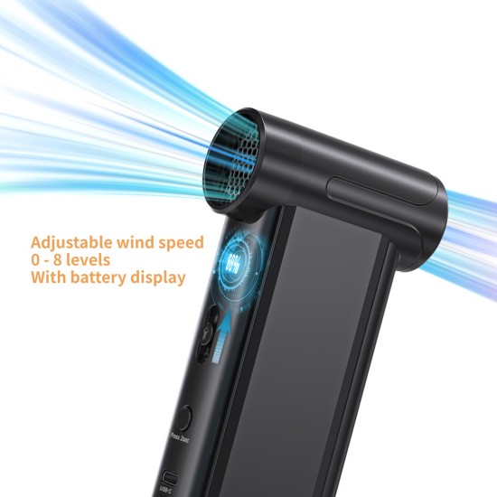 KINZIR 2 σε 1 σκουπάκι χειρός & air duster AD51, 180W, 4000mAh, μαύρο