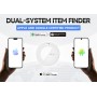 MILI κουδούνι ποδηλάτου με smart tag MiTag Duo, iOS & Android, Bluetooth tracker, μαύρο/λευκό