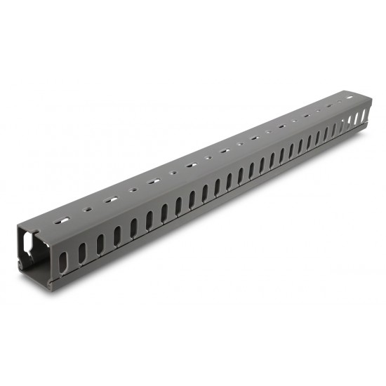 DELOCK cable management 22029, πλαστικό, 40x40mm, 1m, γκρι