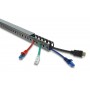 DELOCK cable management 22028, πλαστικό, 30x30mm, 1m, γκρι