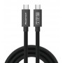 POWERTECH καλώδιο USB-C PTR-0165, USB4, 240W, 40Gbps, 8K/60Hz, 1m, μαύρο