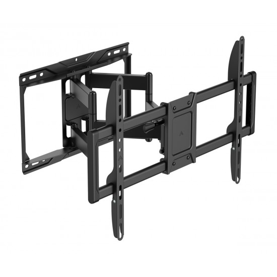 POWERTECH επιτοίχια βάση τηλεόρασης PT-1423, 37-90", 75kg, heavy duty, full motion