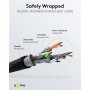 GOOBAY καλώδιο δικτύου 93820, CAT 6A S/FTP, 500MHz, Copper, 5m, μαύρο
