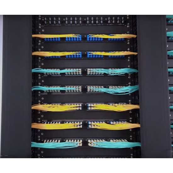 POWERTECH cable managment για rack NETW-0006, 23 θέσεων, πλαστικό, 2τμχ