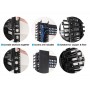 POWERTECH cable managment για rack NETW-0006, 23 θέσεων, πλαστικό, 2τμχ