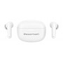 POWERTECH earphones με θήκη φόρτισης PT-1432, True Wireless, 35/300mAh, λευκά