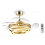 BRUNO ανεμιστήρας οροφής με LED φως BRN-0225, AC 122W, 42", Φ107x58εκ., χρυσός