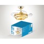BRUNO ανεμιστήρας οροφής με LED φως BRN-0225, AC 122W, 42", Φ107x58εκ., χρυσός