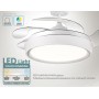 BRUNO ανεμιστήρας οροφής με LED φως BRN-0227, AC 82W, 42", Φ107x35cm, λευκός