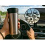 BRUNO θερμός BRN-0068, εργονομικό καπάκι, anti-slip, 360ml, ασημί