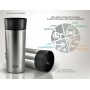BRUNO θερμός BRN-0068, εργονομικό καπάκι, anti-slip, 360ml, ασημί