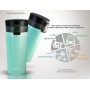 BRUNO θερμός BRN-0071, με κλείδωμα, anti-slip, 400ml,γαλάζιο