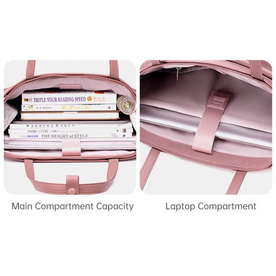 CHANTRIA γυναικεία τσάντα ώμου CB00789 για laptop 15.6", 12L, μωβ