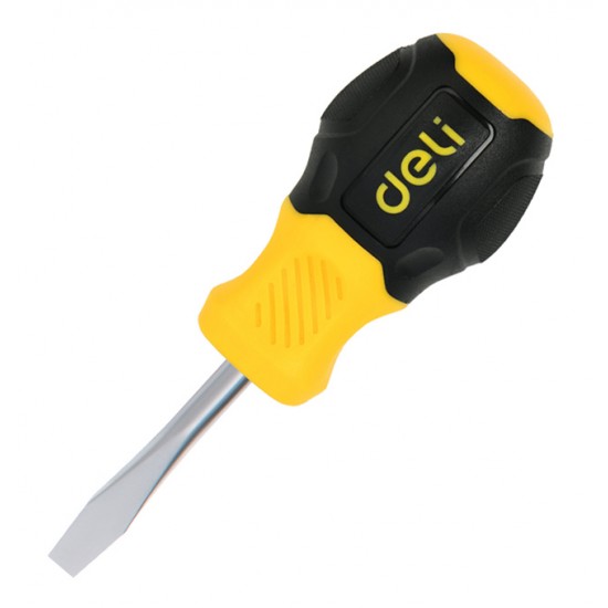 DELI κατσαβίδι ίσιο DL6360381N με αντιολισθητική λαβή, μαγνητικό, 6x38mm