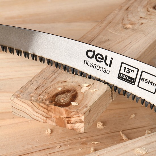 DELI πριόνι ξύλου DL580330 με αντιολισθητική λαβή, 330mm, 7 TPI