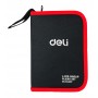 DELI σετ ασφαλειοτσίμπιδα DL104407 με θήκη, 175mm, 4τμχ