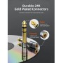 CABLETIME αντάπτορας ήχου 6.3mm σε 3.5mm CT-6M3F-AG, gold plated, γκρι