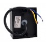 POWERTECH φωτιστικό τοίχου HLL-0187 για GU10 λάμπα, μεταλλικό, IP65, μαύρο