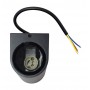 POWERTECH φωτιστικό τοίχου HLL-0188 για 2x GU10 λάμπες, μεταλλικό, IP65, μαύρο