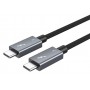 CABLETIME καλώδιο USB-C σε USB-C CT-C160-U31-TB3, 100W, 40Gbps, 4K/60Hz, 0.5m, μαύρο