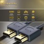 CABLETIME καλώδιο HDMI AV540-USHEAAG με Ethernet, slim, 4K/60Hz, 18 Gbps, 1m, μπλε