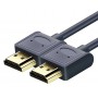 CABLETIME καλώδιο HDMI AV540-USHEAAG με Ethernet, slim, 4K/60Hz, 18 Gbps, 1m, μπλε