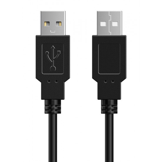 CABLETIME καλώδιο USB 2.0 C161-AMAM, 480Mbps, 0.5m, μαύρο