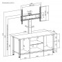 BRATECK έπιπλο τηλεόρασης με βάση WP2006ST-BR, 37-75", 115x38x131.3cm, καφέ