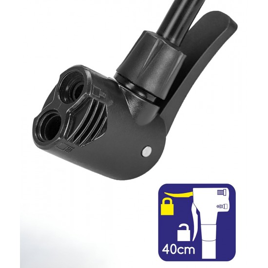ALCA τρόμπα ποδιού 201300 με μανόμετρο, 160PSI, μπλε