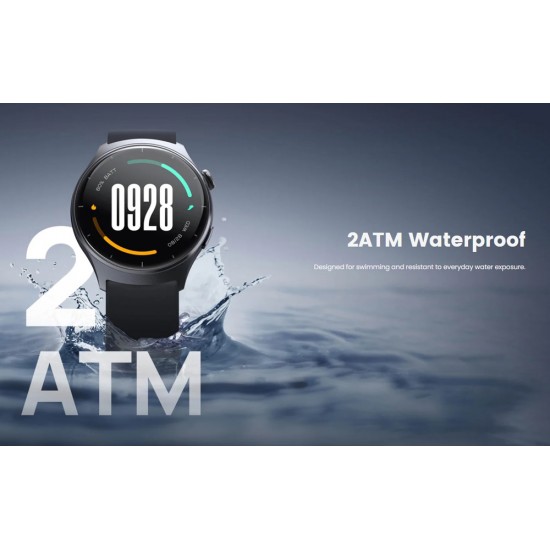 MIBRO smartwatch Lite 3 με 2x λουράκια, heart rate, 1.3" AMOLED, 2 ATM, γκρι/καφέ