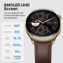 MIBRO smartwatch Lite 3 Pro με 2x λουράκια, heart rate, 1.32" AMOLED, GPS, 5 ATM, γκρι/καφέ
