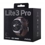 MIBRO smartwatch Lite 3 Pro με 2x λουράκια, heart rate, 1.32" AMOLED, GPS, 5 ATM, γκρι/καφέ