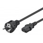 POWERTECH καλώδιο τροφοδοσίας Η/Υ & οθόνης P002, 3x0.75mm², copper, 1.5m, μαύρο