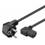 POWERTECH καλώδιο τροφοδοσίας Η/Υ & οθόνης CAB-P003, 3x0.75mm², 1.5m, μαύρο
