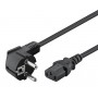 POWERTECH Καλώδιο τροφοδοσίας 3x 1mm² CAB-P014, μαύρο, 1.5m