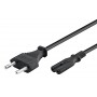 POWERTECH Καλώδιο τροφοδοσίας Euro VDE 2x0.5mm², PVC, copper, 1.5m