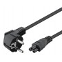 POWERTECH καλώδιο τροφοδοσίας CAB-P029, 3x 0.50mm, 1.5m, μαύρο, 10τμχ