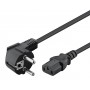 POWERTECH καλώδιο τροφοδοσίας CAB-P032, 3x 1mm², copper, 5m, μαύρο