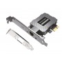 POWERTECH κάρτα επέκτασης δικτύου PCIe σε RJ45 PT-1453, 1000Mbps
