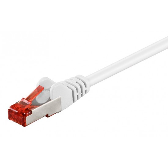 GOOBAY καλώδιο δικτύου 93503, CAT 6 S/FTP, copper, 250MHz, 10m, λευκό