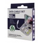 POWERTECH all in one κιτ φόρτισης με καλώδιο & αντάπτορες CAB-U162, 60W, 30cm, μαύρο