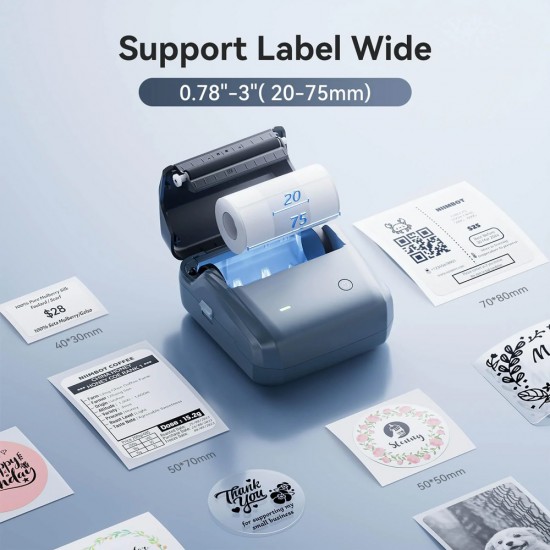 NIIMBOT smart θερμικός εκτυπωτής ετικετών B31, 203dpi, Bluetooth, μπλε