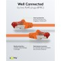 GOOBAY καλώδιο δικτύου 92457, CAT 6 S/FTP, copper, 250MHz, 0.15m, πορτοκαλί