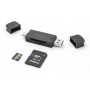 DELOCK card reader 91020 για SD & micro SD, USB/USB-C σύνδεση, 5Gbps, μαύρο
