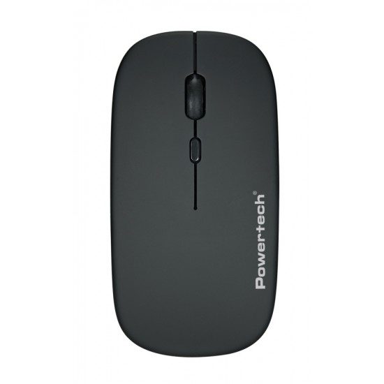 POWERTECH ασύρματο ποντίκι PT-1381, 2.4GHz & Bluetooth, έως 1600DPI, 500mAh, μαύρο